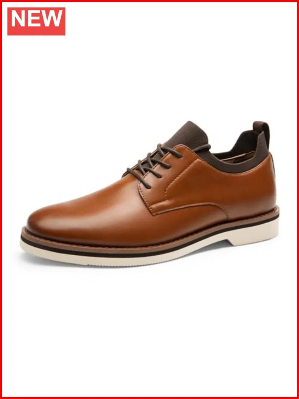 Men's Lace-Up Fashion Dress Shoes - Lightweight Cushioned Oxfords
